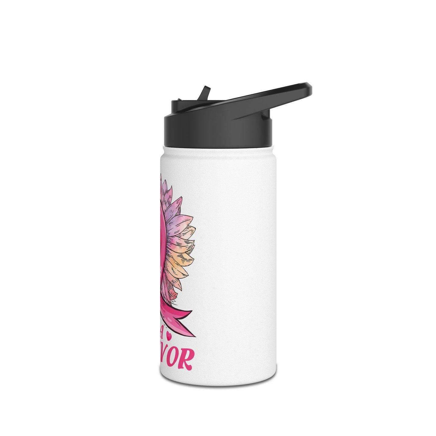 Breast Cancer Survivor Water Bottle, I'm A Survivor Flask, Motivational Drinkware, Empowerment Gift, Supportive Water Container