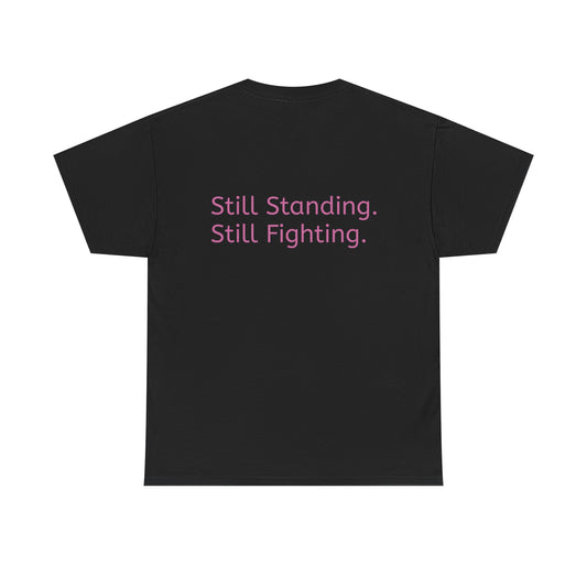 Breast Cancer Awareness Tee, Inspirational Shirt, Hope and Strength Apparel, Unisex Heavy Cotton Tee for Support, Gift for Survivor
