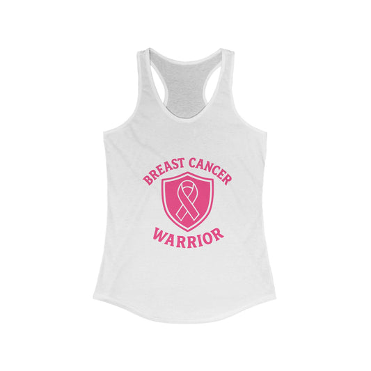 Breast Cancer Warrior Racerback Tank | Fitness, Support, Awareness, Gift for Her, Inspirational Apparel