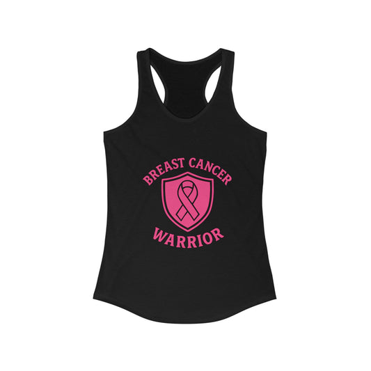 Breast Cancer Warrior Racerback Tank | Fitness, Support, Awareness, Gift for Her, Inspirational Apparel